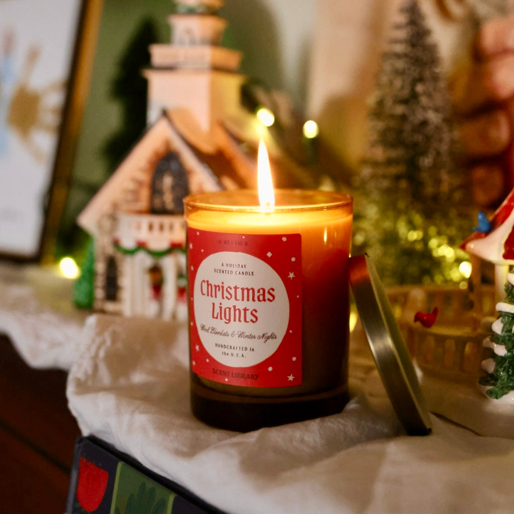 Christmas Lights Candle