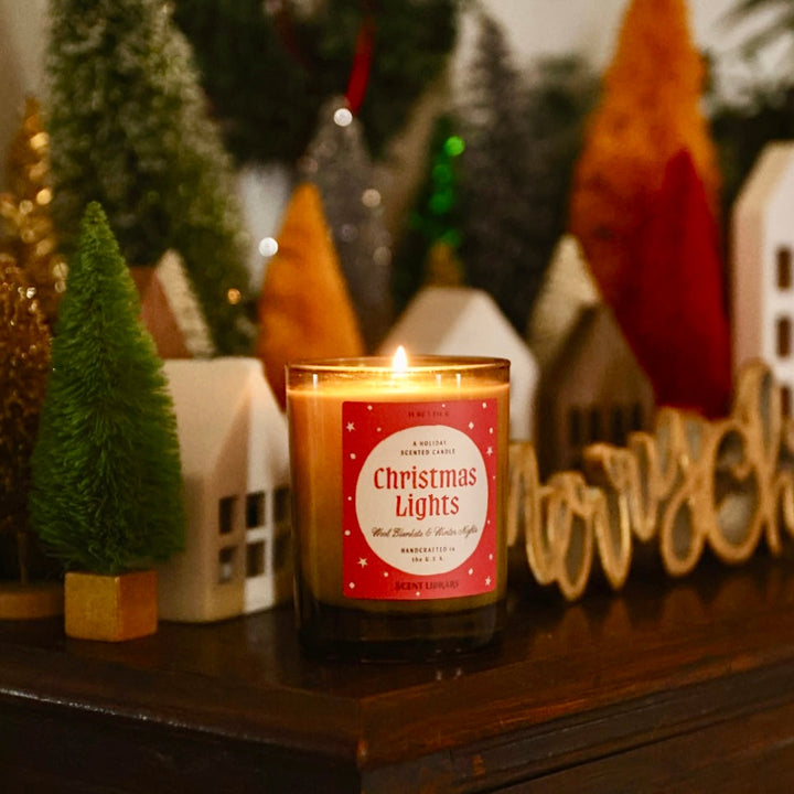 Christmas Lights Candle