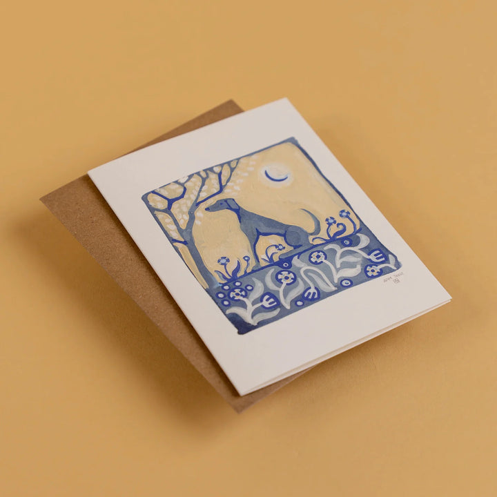 Adam Trest Stationery | Dog Moon Card