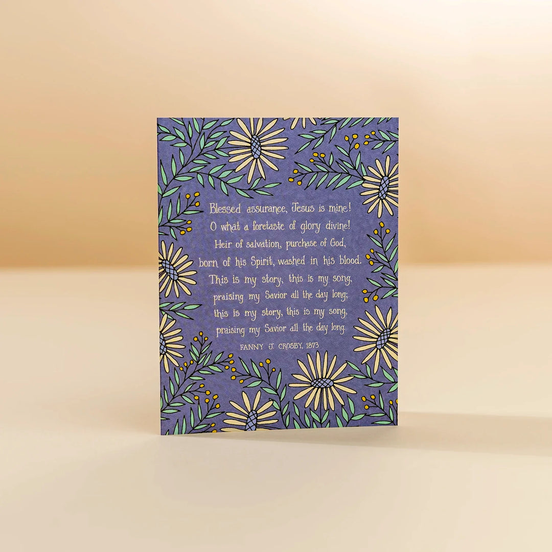 Blessed Assurance Hymn Greeting Card