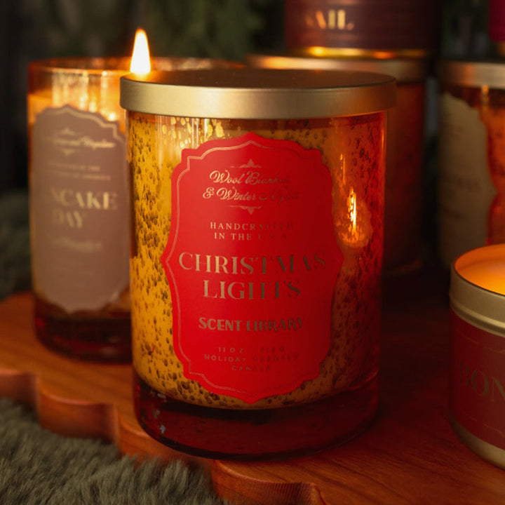 Christmas Lights Candle