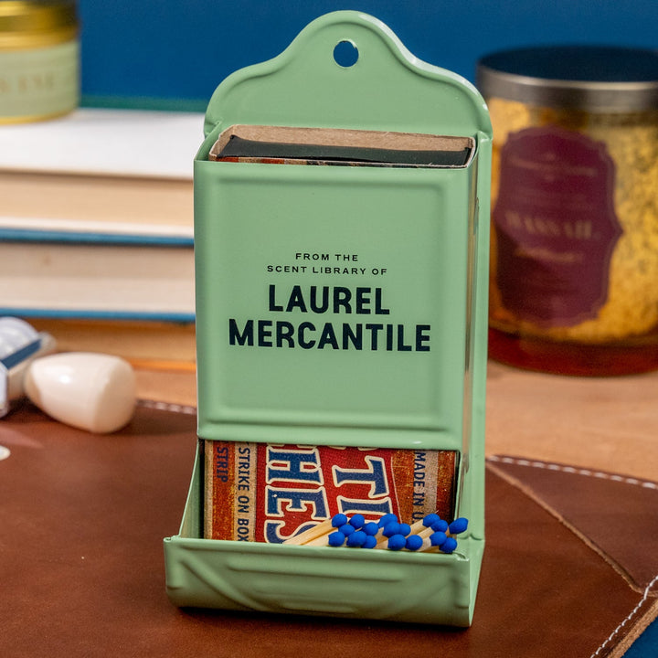 Scent Library Enameled Matchbox Holder