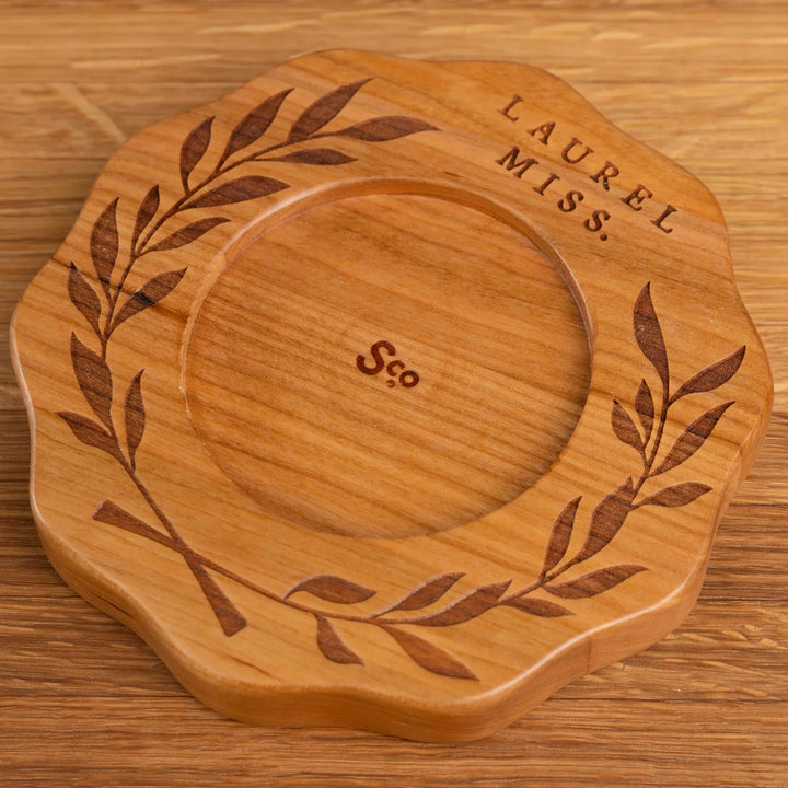 Laurel Wreath Candle Coaster