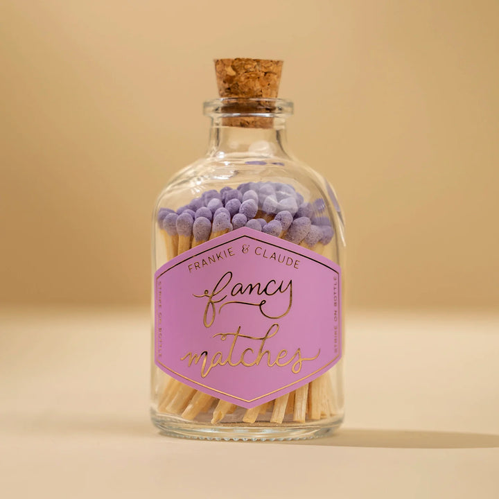 Lavender Fancy Matches Small Jar