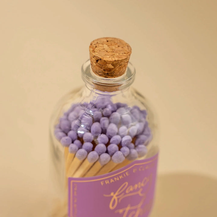 Lavender Fancy Matches Small Jar