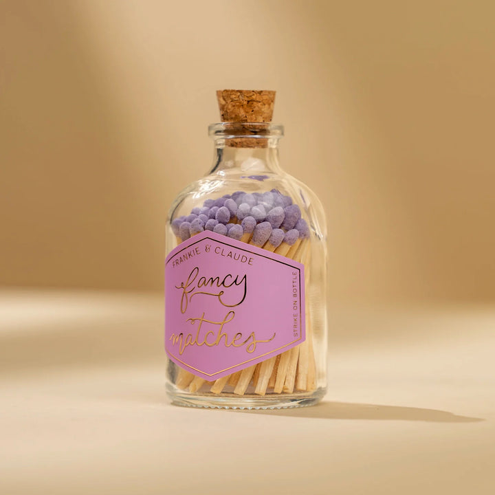 Lavender Fancy Matches Small Jar