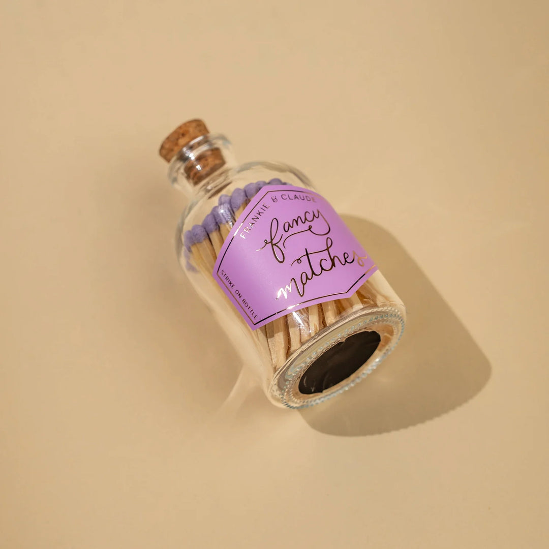 Lavender Fancy Matches Small Jar