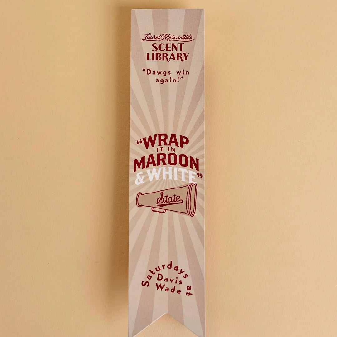Scented Bookmark - MSU Collegiate Collection | Wrap it in Maroon &amp; White