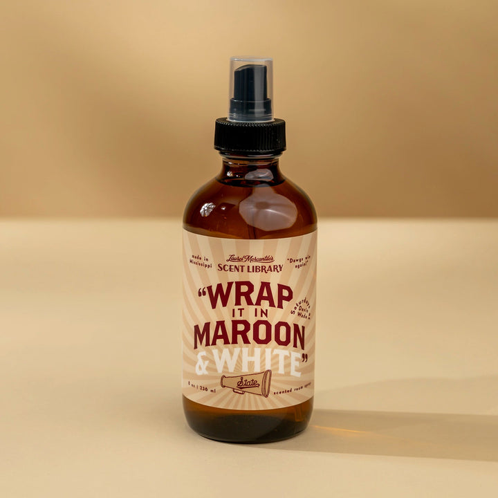 Wrap it in Maroon &amp; White Room Spray