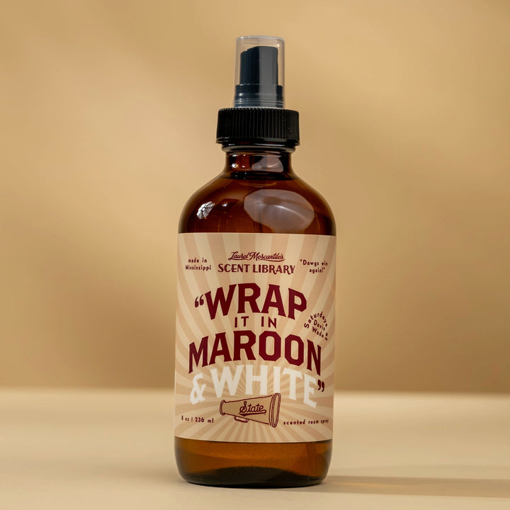 Wrap it in Maroon &amp; White Room Spray